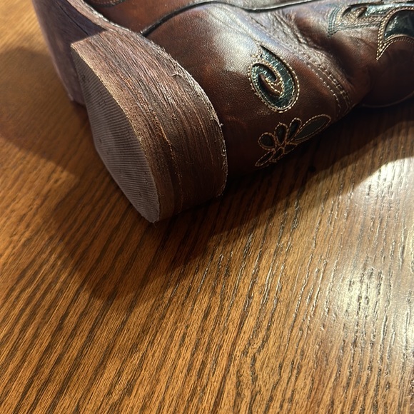 Cowgirl boots size 9B Rockin Leather - Picture 7 of 8